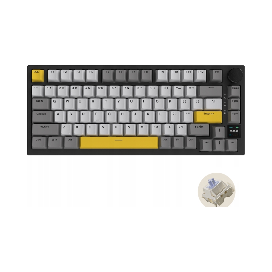 Ajazz AK820 Pro mechanická klávesnica Hot swappable Gift Switch qwertz