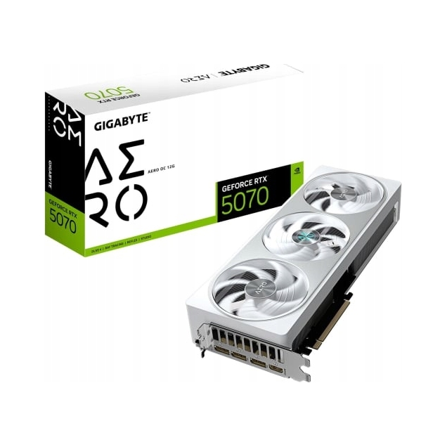 Grafická karta Gigabyte Geforce Rtx 5070 Aero Oc 12GB GDDR7