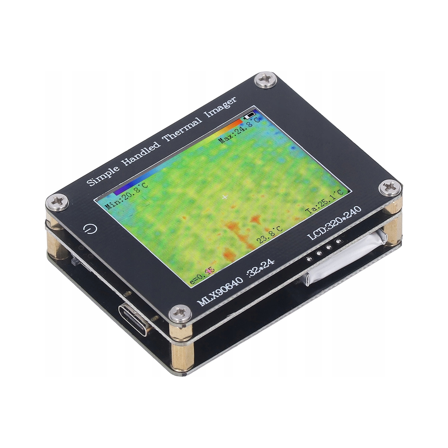 Kamera termowizyjna niebieska -40℃ do 300℃ LCD 240x320