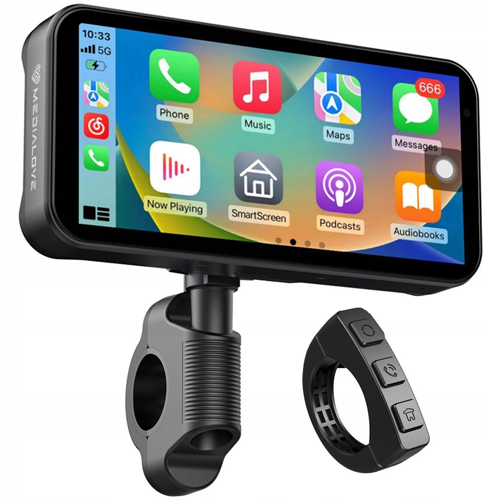 Multimediálny displej Motocyklová navigácia Carplay Android Auto IPX7 6,25''