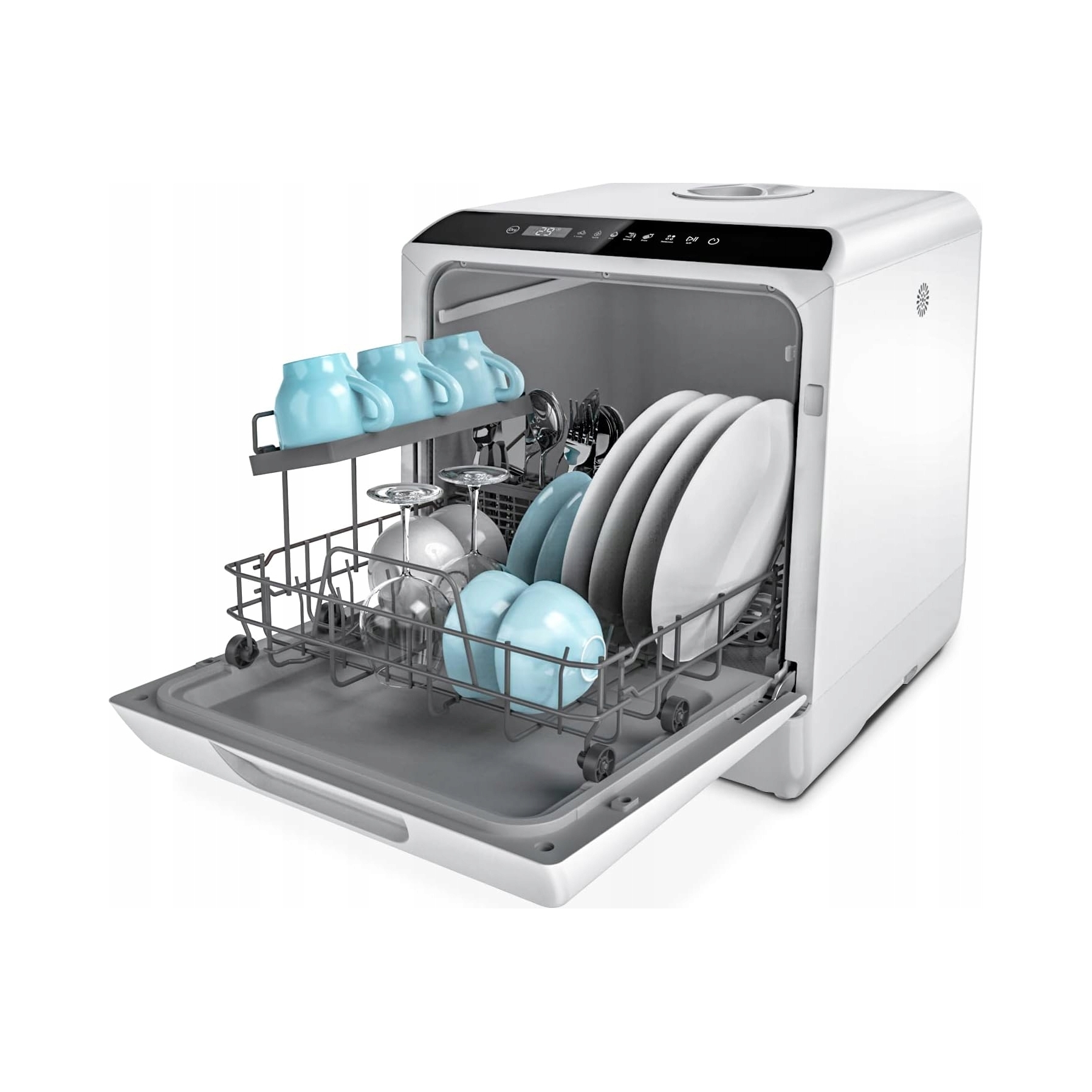 Hermitlux HMX-DW04 Mini stolní myčka nádobí bez připojení vody 175 kWh/rok