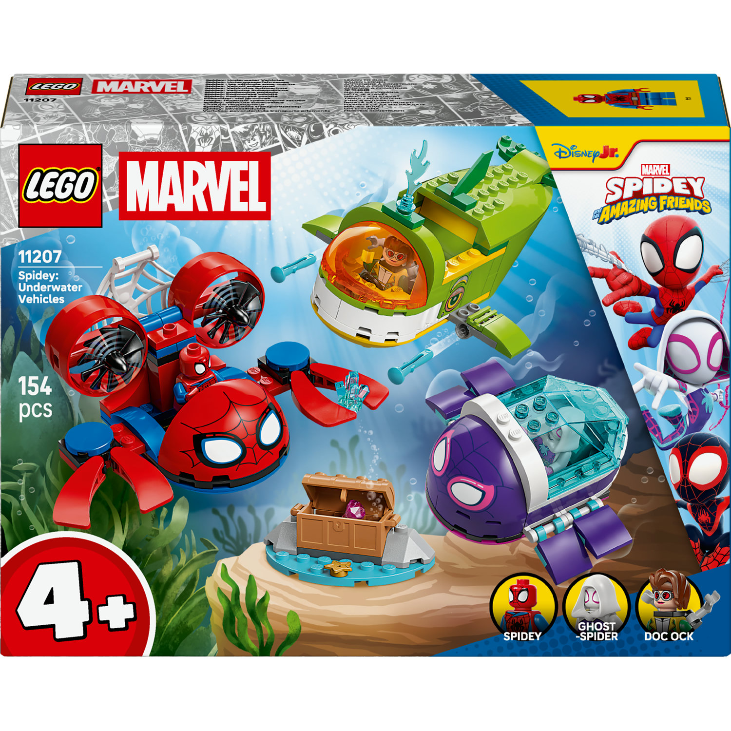Lego Marvel Spidey a jeho kamarádi 11207 Spidey: Podvodní vozidla