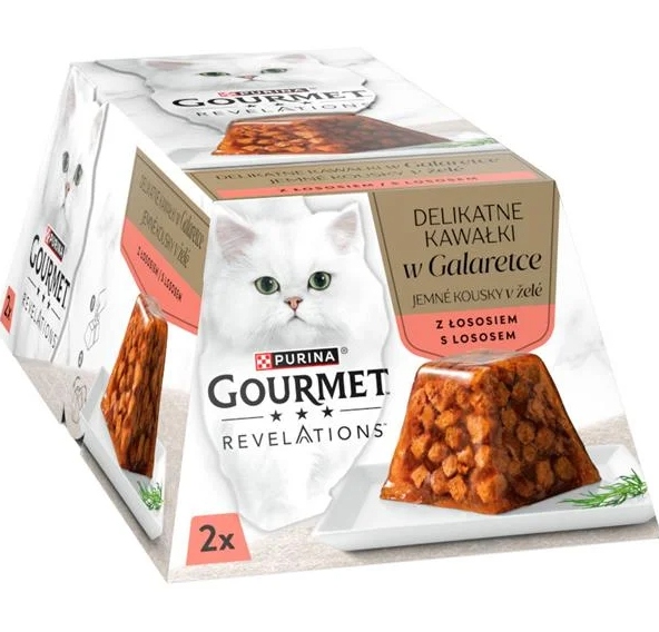 Gourmet Revelations kapsička pro kočky losos v želé 24x57 g