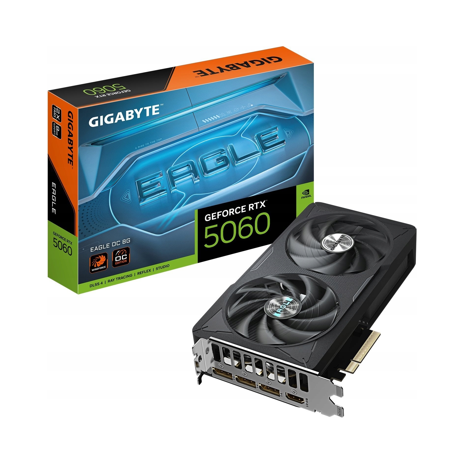 Gigabyte Grafická karta Geforce Rtx 5060 Eagle Oc 8G GDDR7 3DP/HDMI