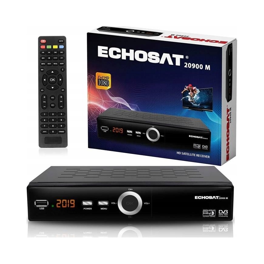 Tuner satelitarny HD-Line Echosat 20900 M Full HD