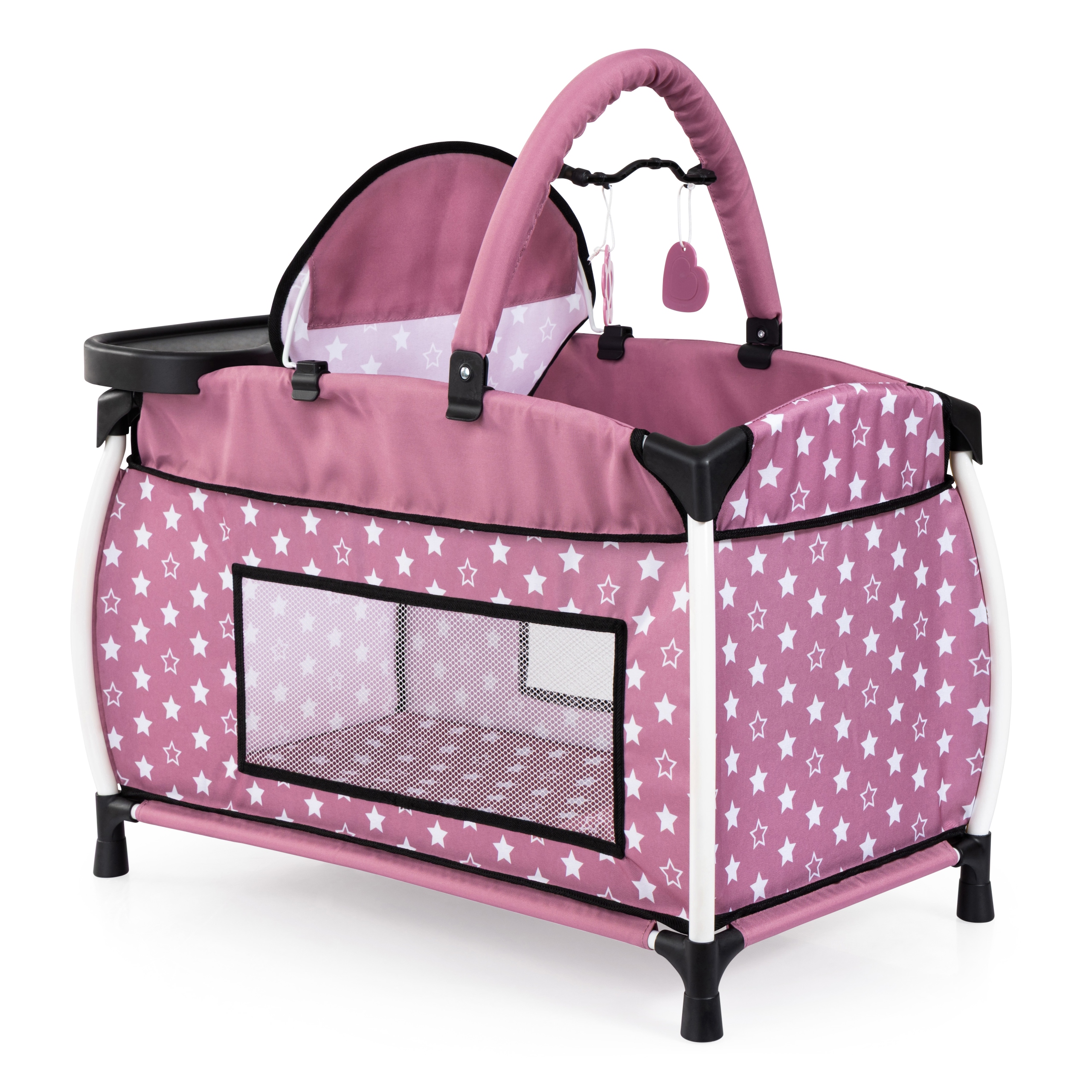 Bayer Design Łóżeczko dla lalek (Dolls Multi Bed) różowe w kropki