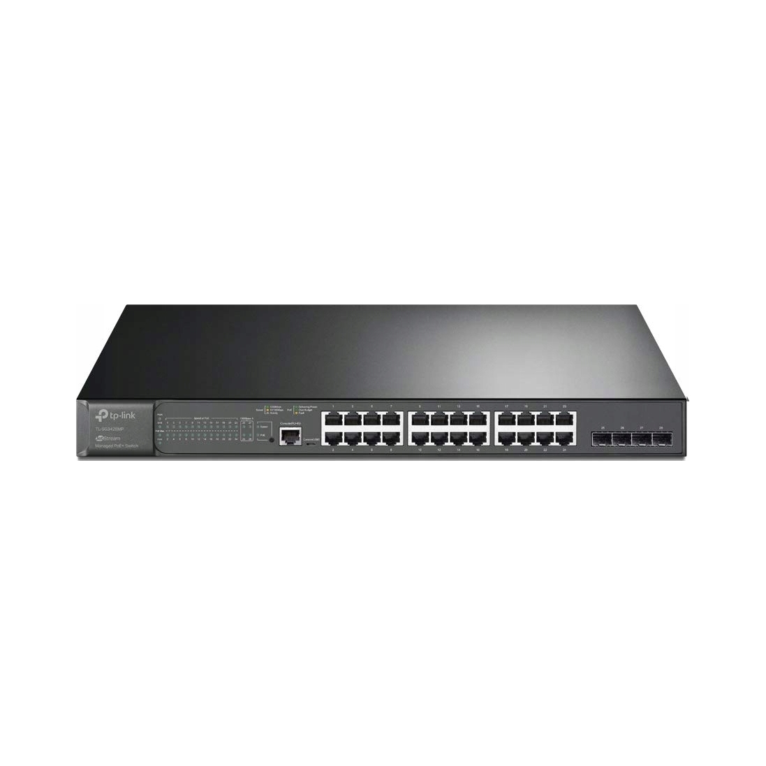 Switch TP-Link SG3428MP 24x GLAN/PoE+, 4x Sfp, 384W, Omáda Sdn