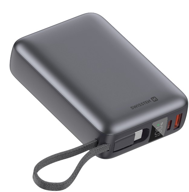 Powerbanka 20000mAh 45W silv. Swissten