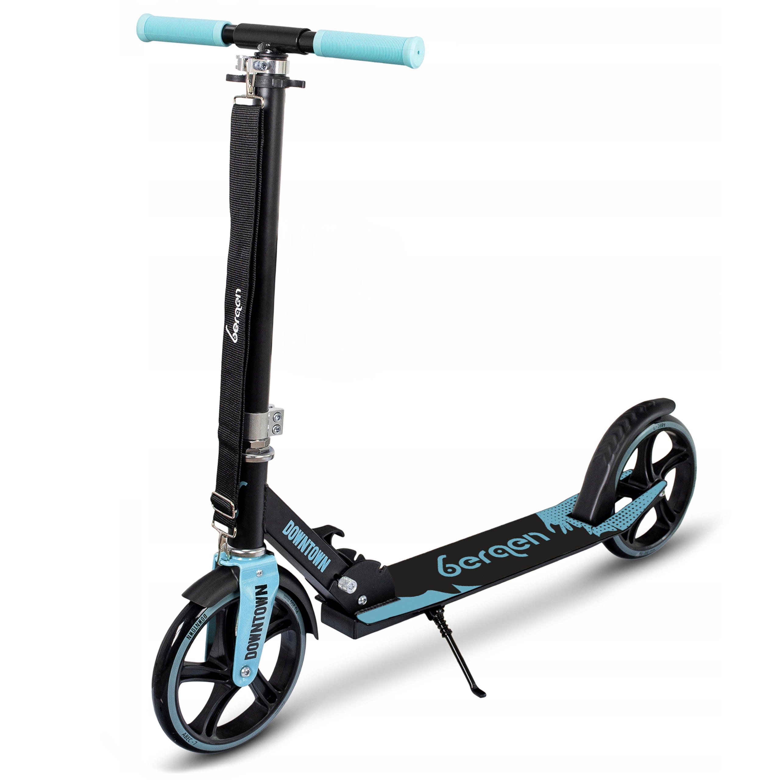 Hulajnoga Miejska Składana Bergen Downtown Dla Dzieci Duża Lekka Koła