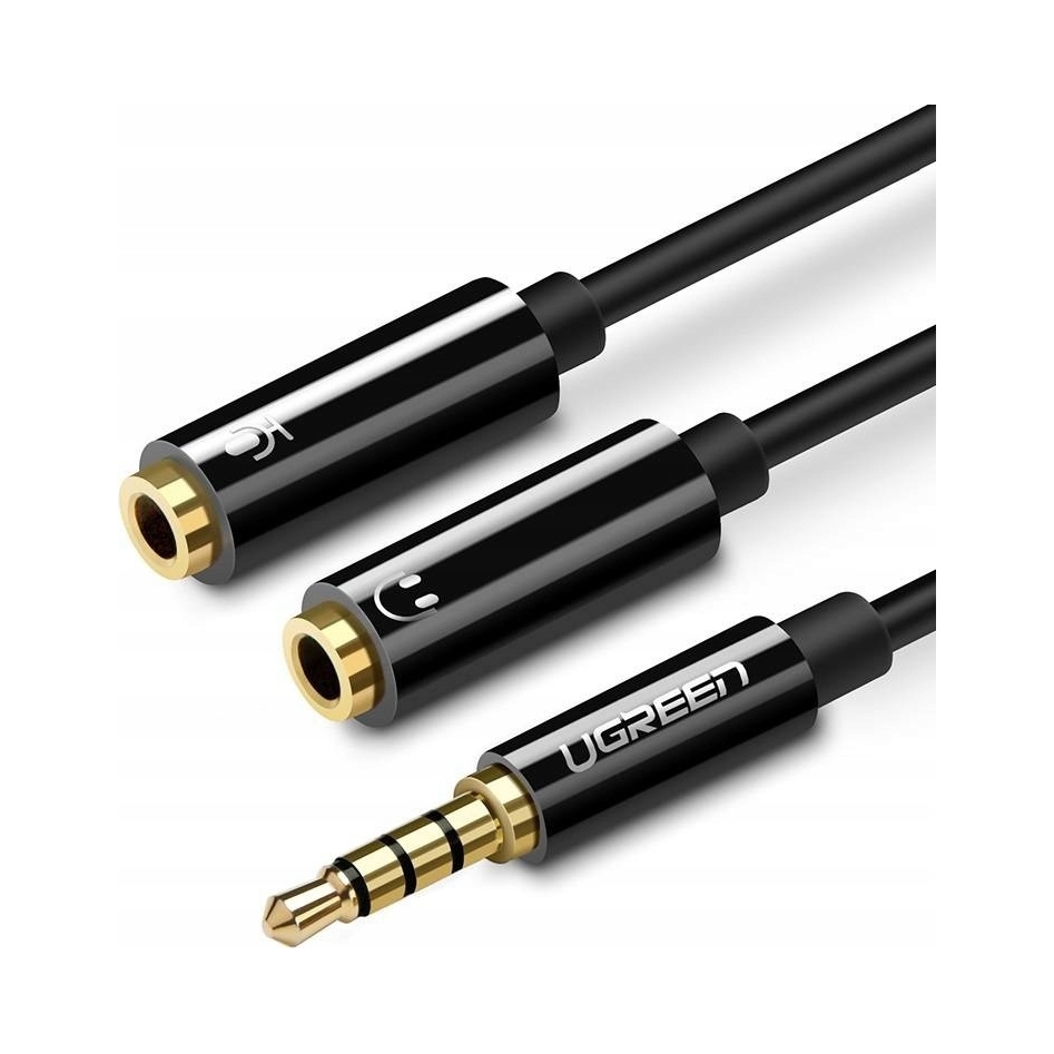 Ugreen AV141 Rozdzielacz audio Aux kabel mini jack 3,5 mm (męski) do 20cm