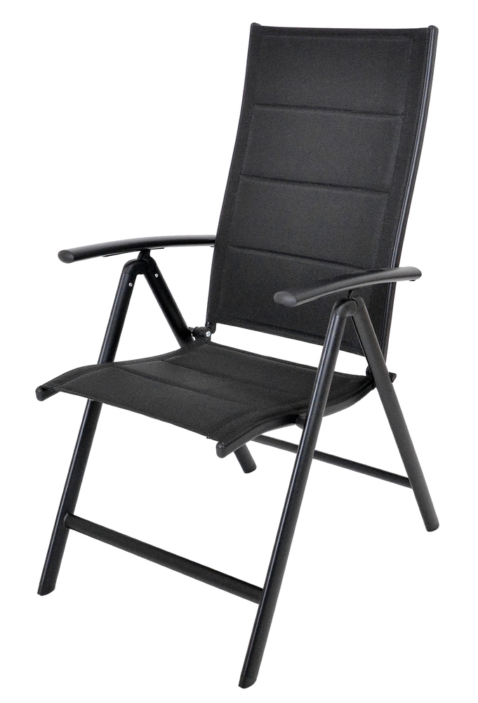 Rojaplast kreslo ZWC-235 hliníkové polohovacie čierna