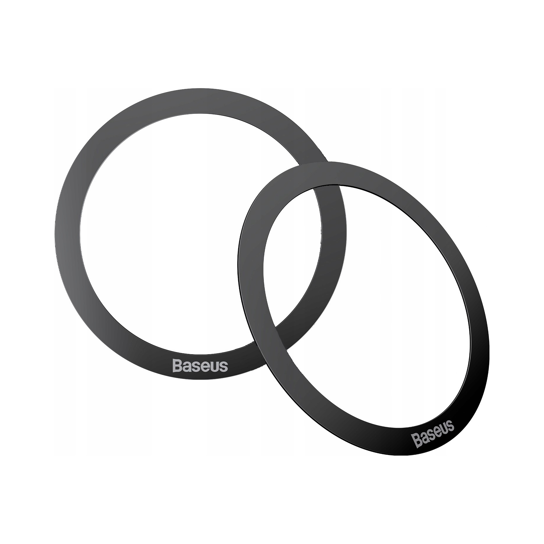 Baseus Halo Series magnetyczny pierścień (2 szt. opakowanie) czarny