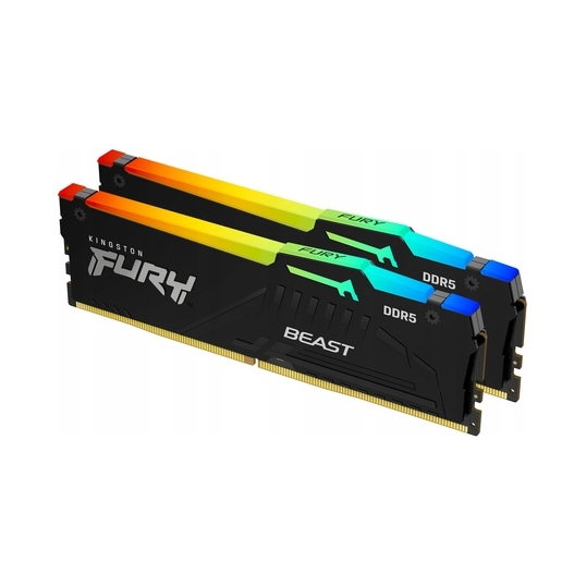 Pamäť Ram Kingston Fury Beast Rgb DDR5 64GB (2 x 32GB) 6400 CL32 Expo
