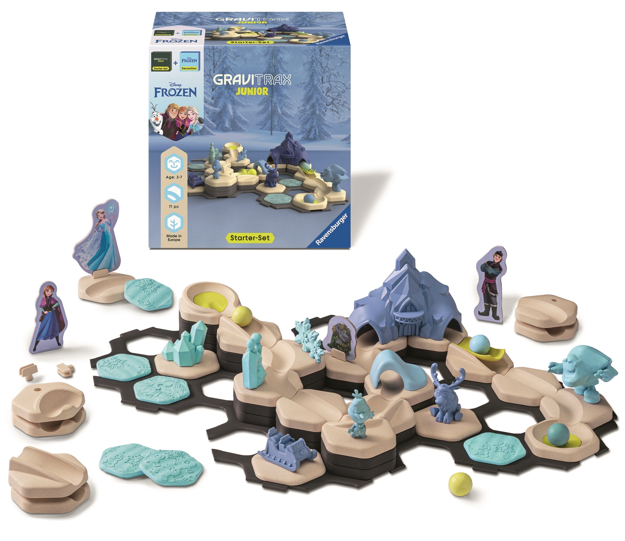 Ravensburger GraviTrax Junior Bundle: Štartovacia sada Štart + Disney: Značka Ravensburger