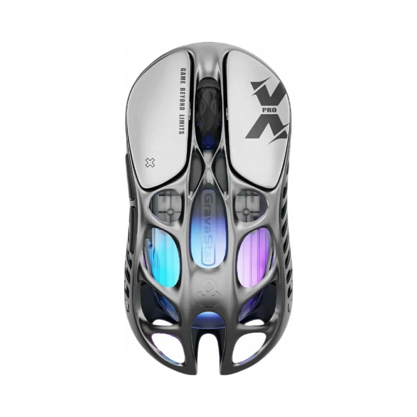 Mysz bezprzewodowa GravaStar Mercury X Pro 8KHz optyczna szara 32000 dpi