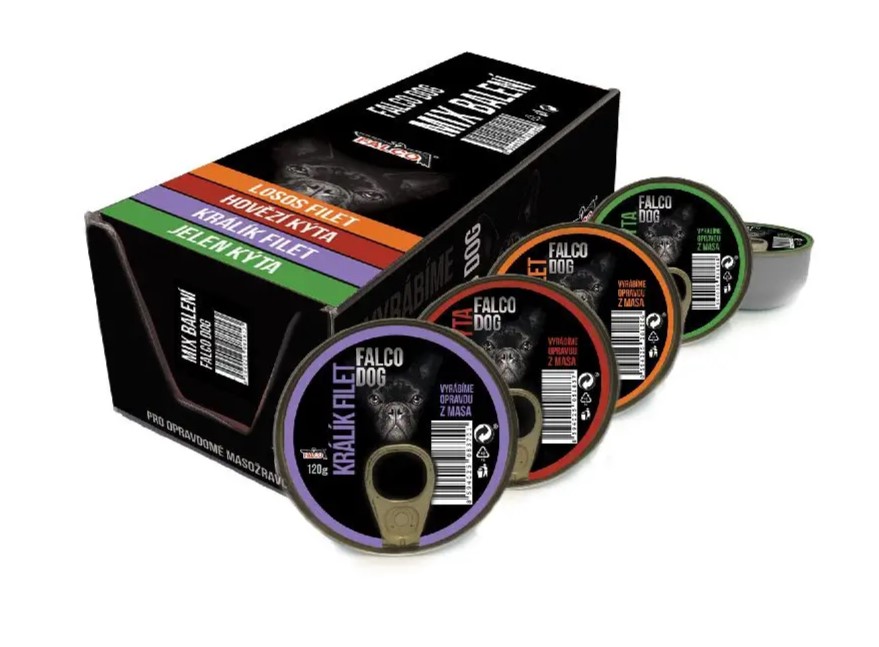 Levně Balení Falco MIX Pes 8x120 g