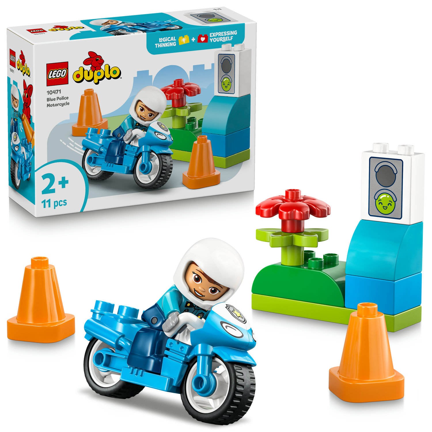 Lego Duplo 10471 Niebieski Motocykl Policyjny