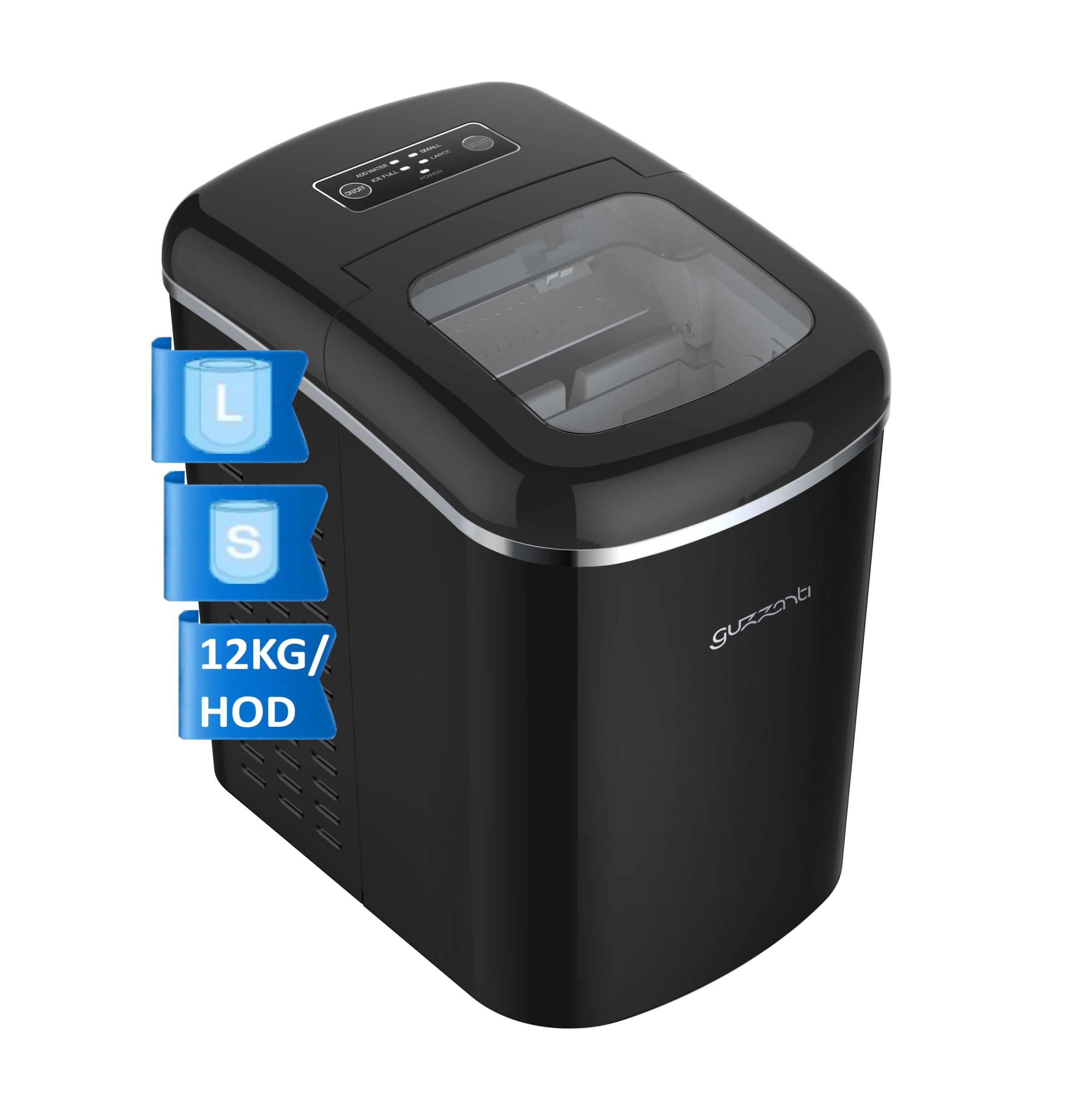 Výrobník ľadu Guzzanti Gz 125B čierny 160 W