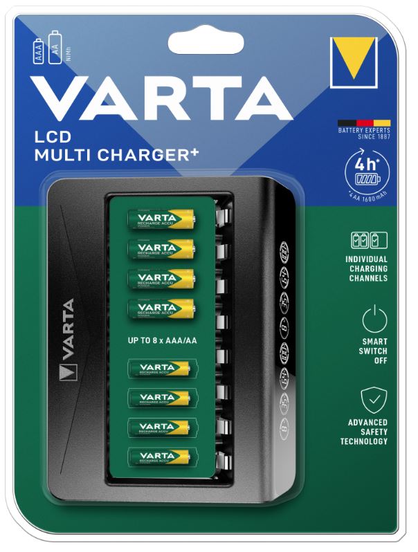 Ładowarka Varta LCD Multi Charger na 8 Aa, Aaa 57681