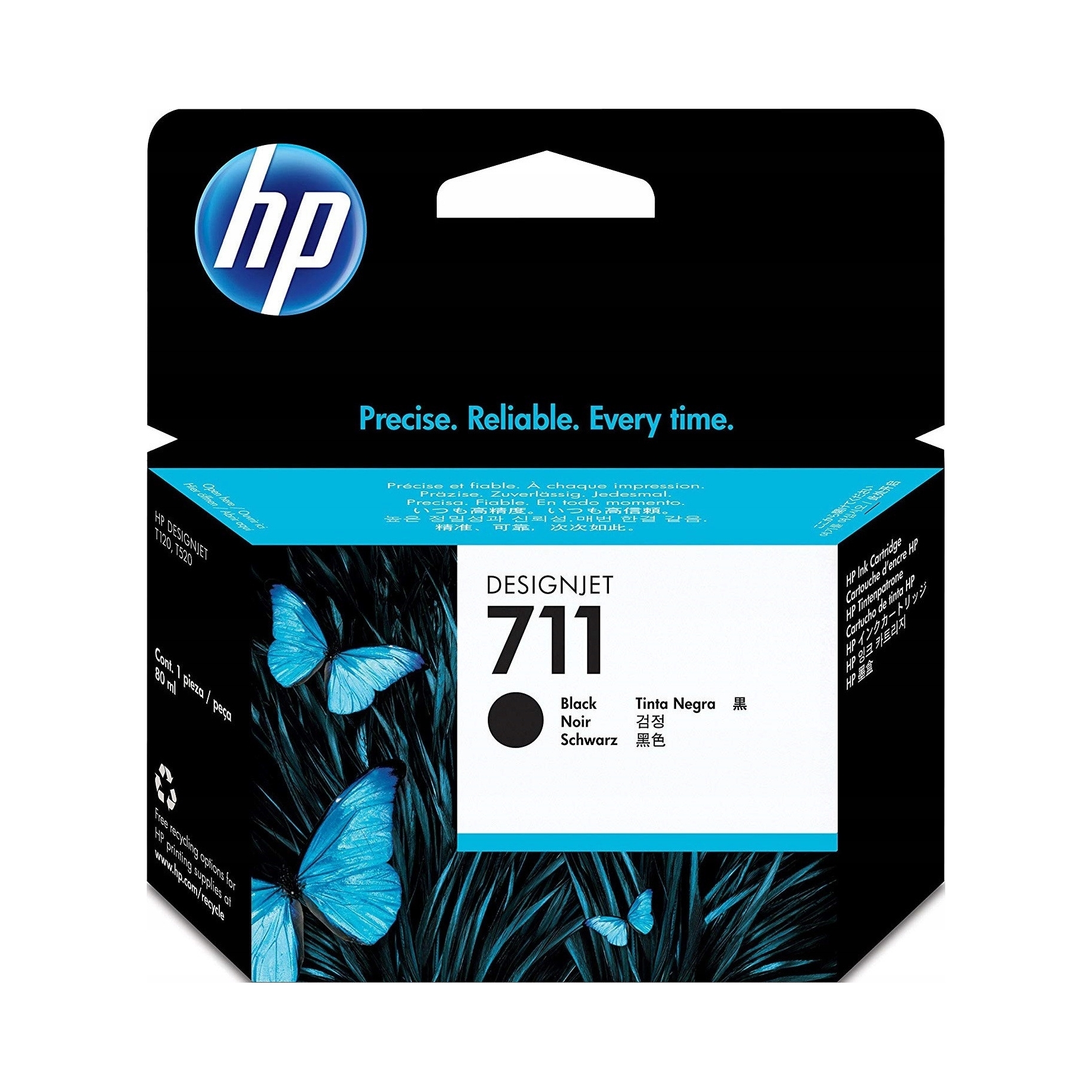 Originálny atrament Hp 711XL čierny CZ133A