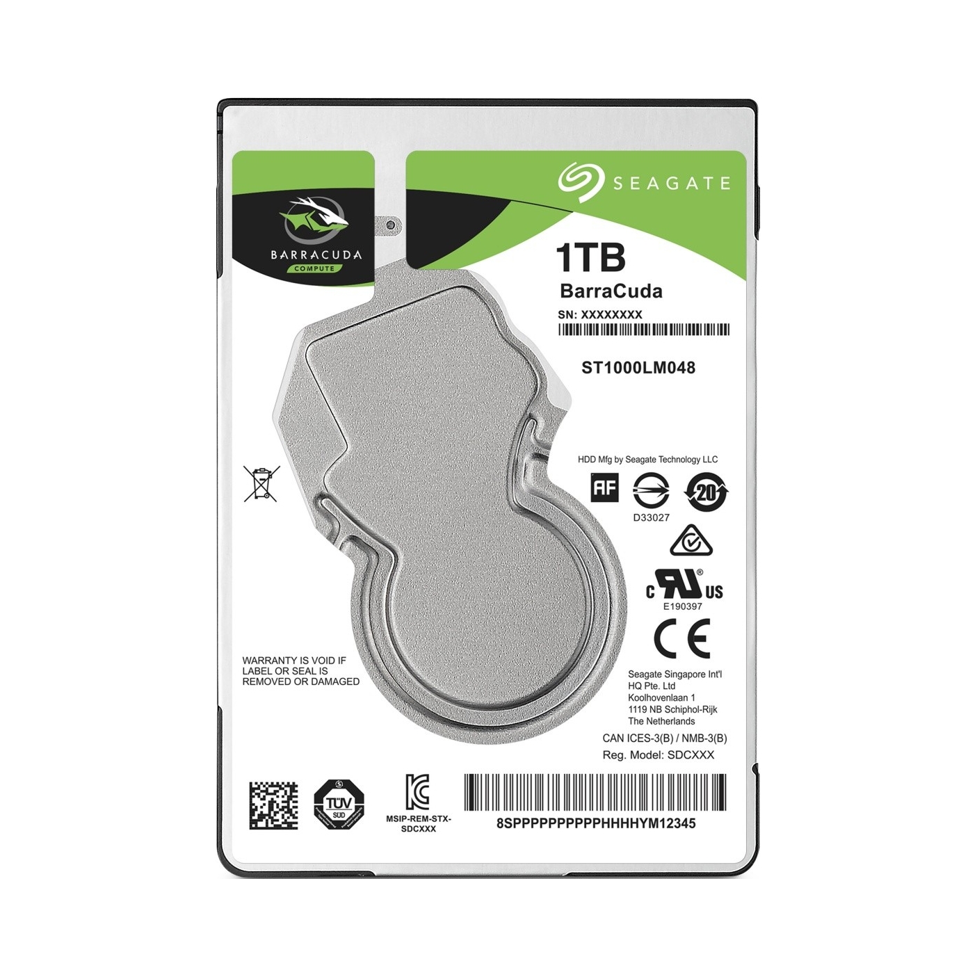 Seagate BarraCuda 1TB 2,5'' 128MB ST1000LM048