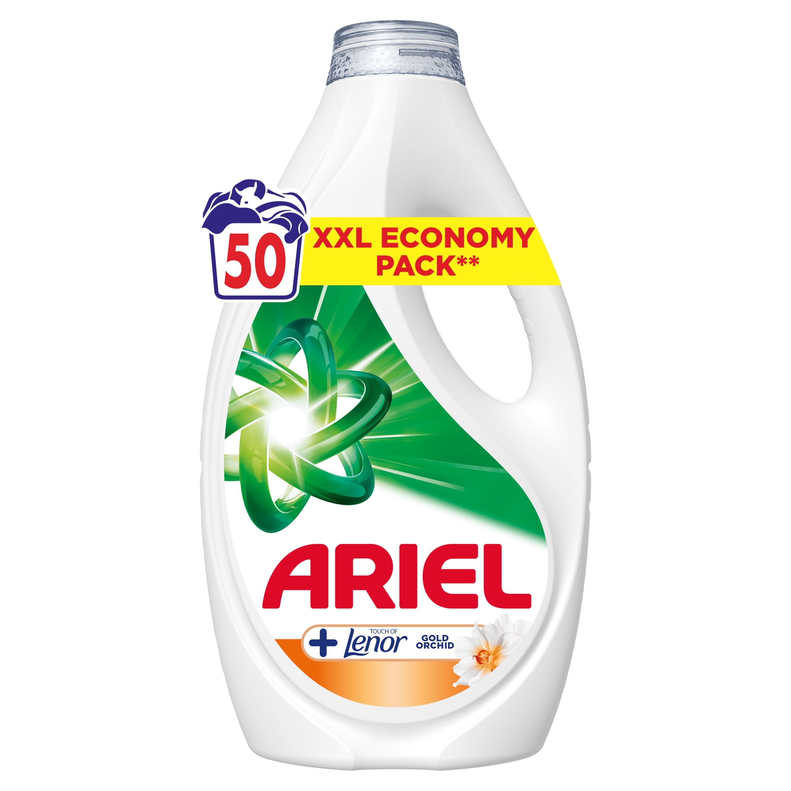 Ariel Tekutý Prací Prostředek, +Touch Of Lenor Gold Orchid, 50 Praní