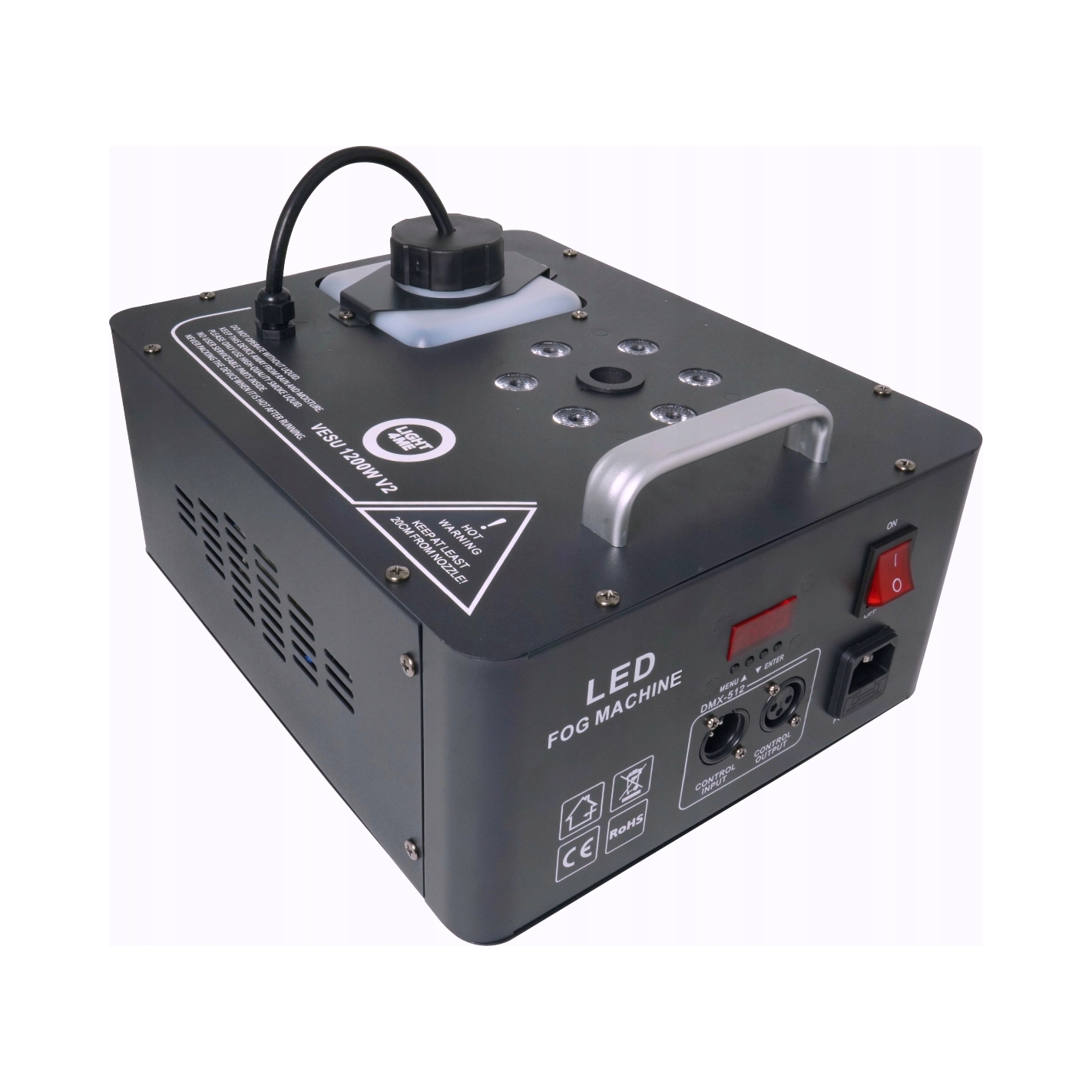 Light4Me Vesu 1200W V2 – Led vertikálny generátor dymu
