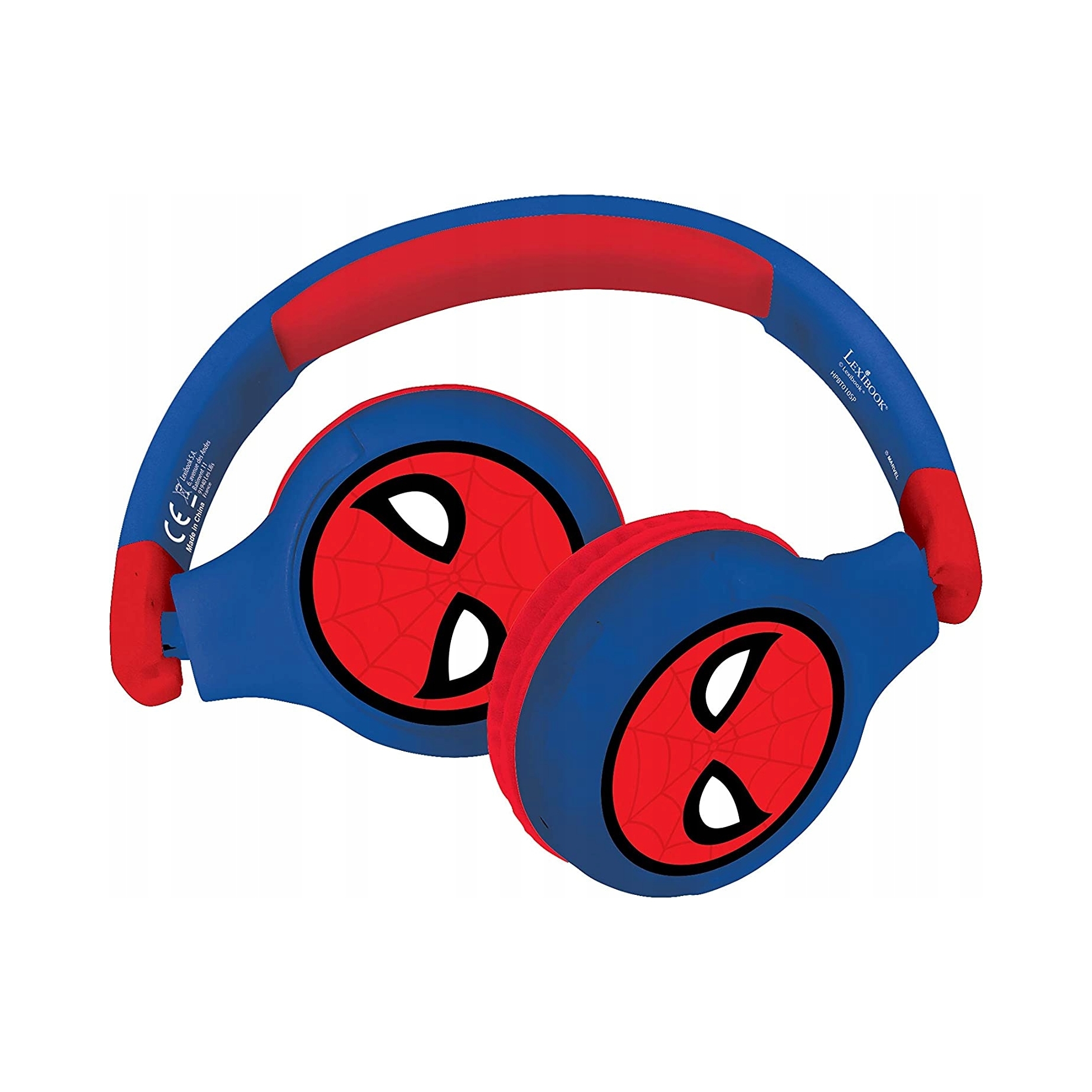 Lexibook 2v1 bluetooth skládací sluchátka Spiderman s limitem hlasitosti