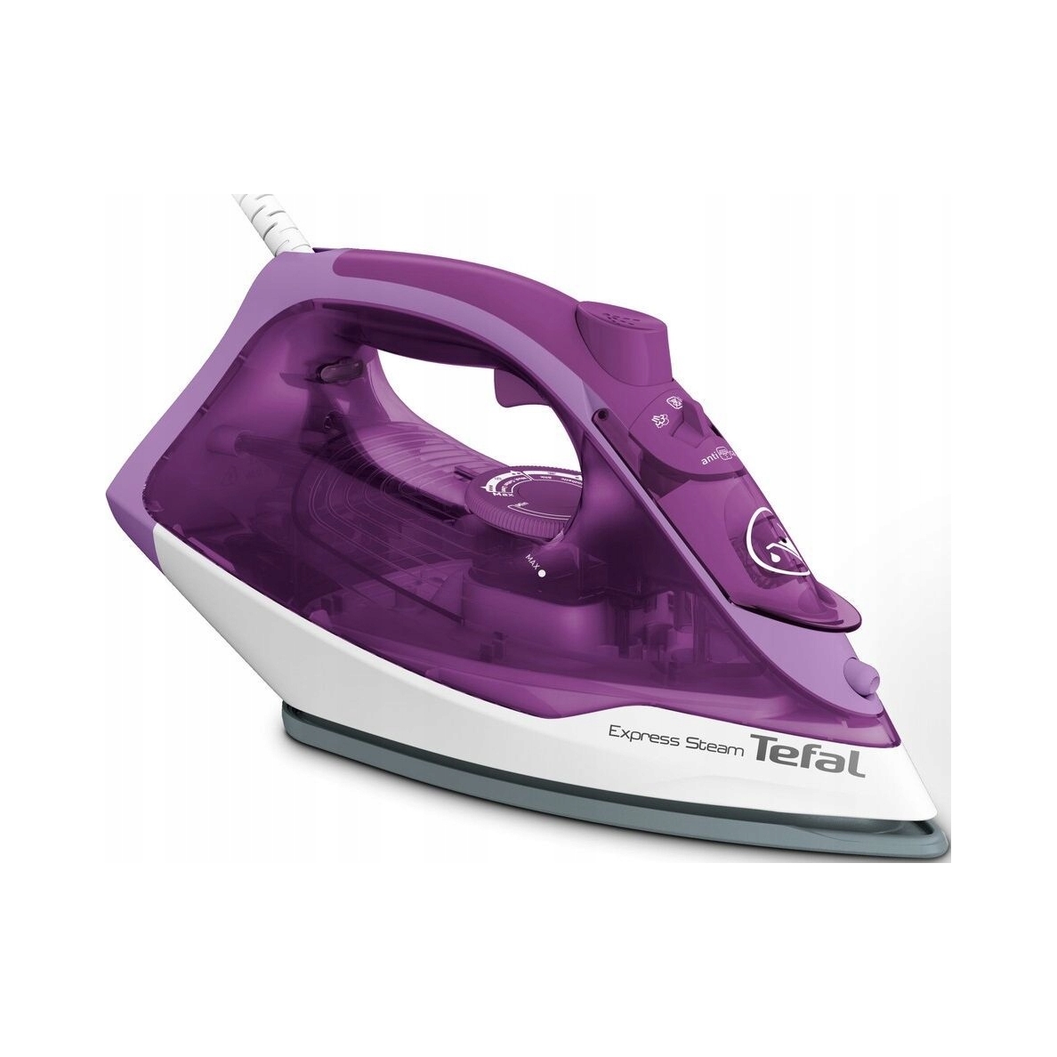 Żelazko parowe Tefal Express Steam 2400W FV2836 anti-drip stopa ceramiczna