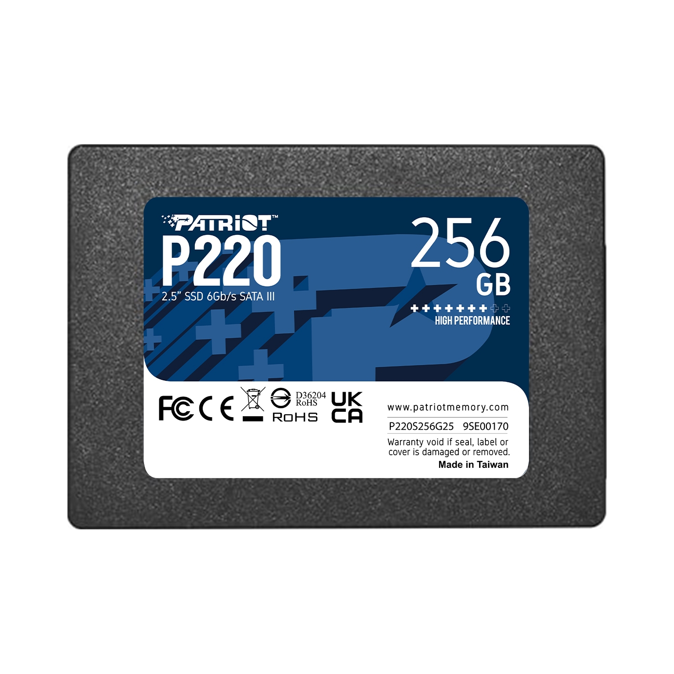 Ssd disk Patriot Memory P220S256G25 256 Gb, 2,5" Sata III