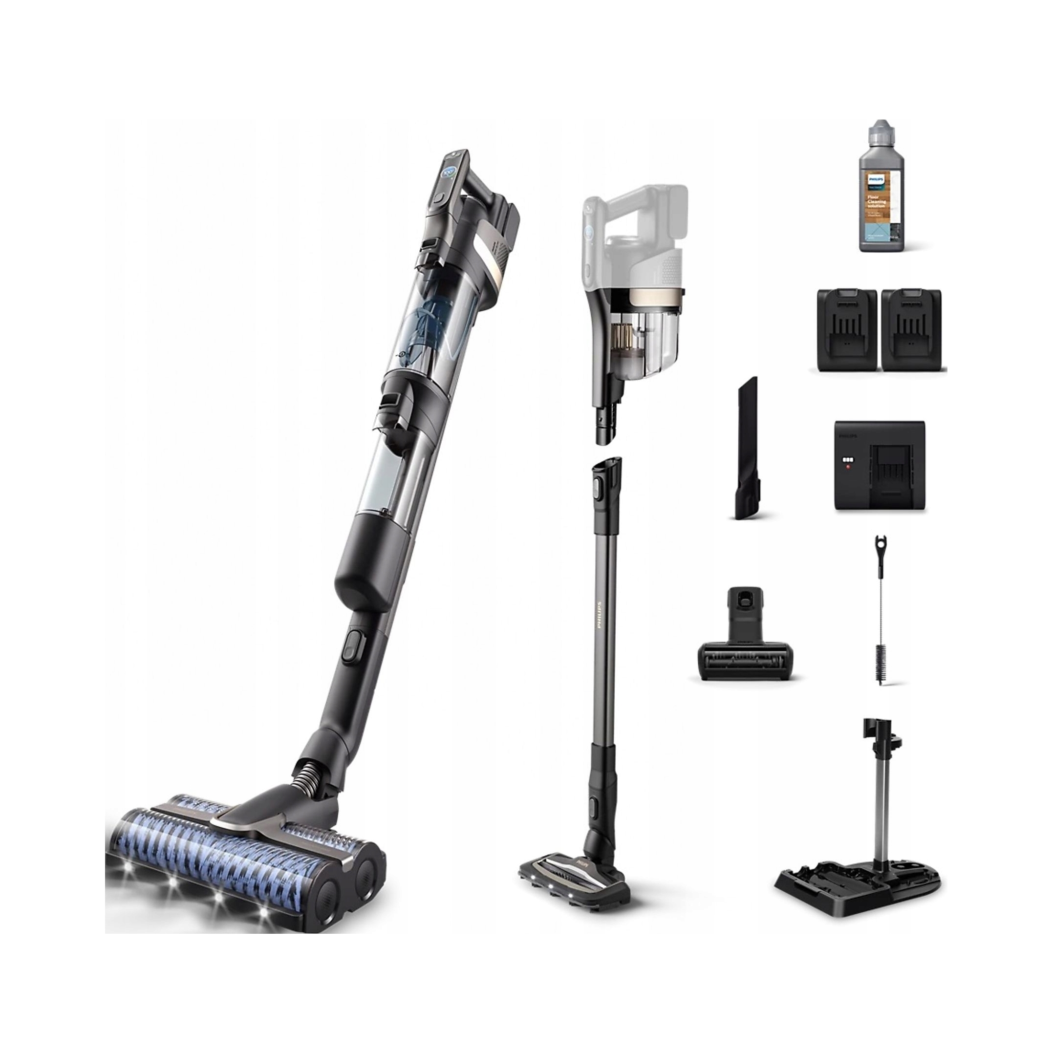 Bezdrôtový vysávač Philips AquaTrio XW9465/11 s aktívnym umývaním 2 batérie