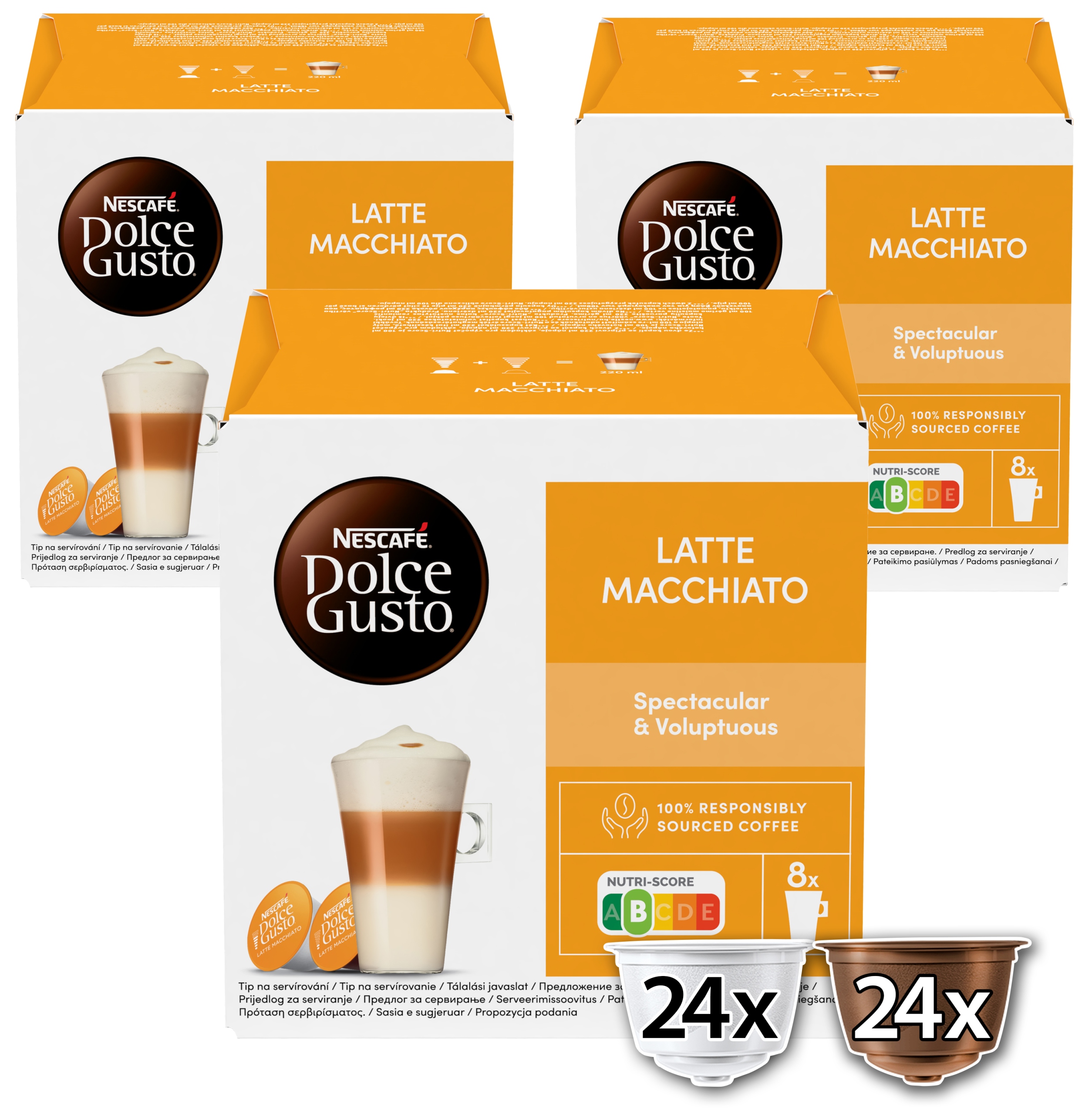 Kapsle do Dolce Gusto Nescafe Dolce Gusto Latte Macchiato 48 kusů 3x16
