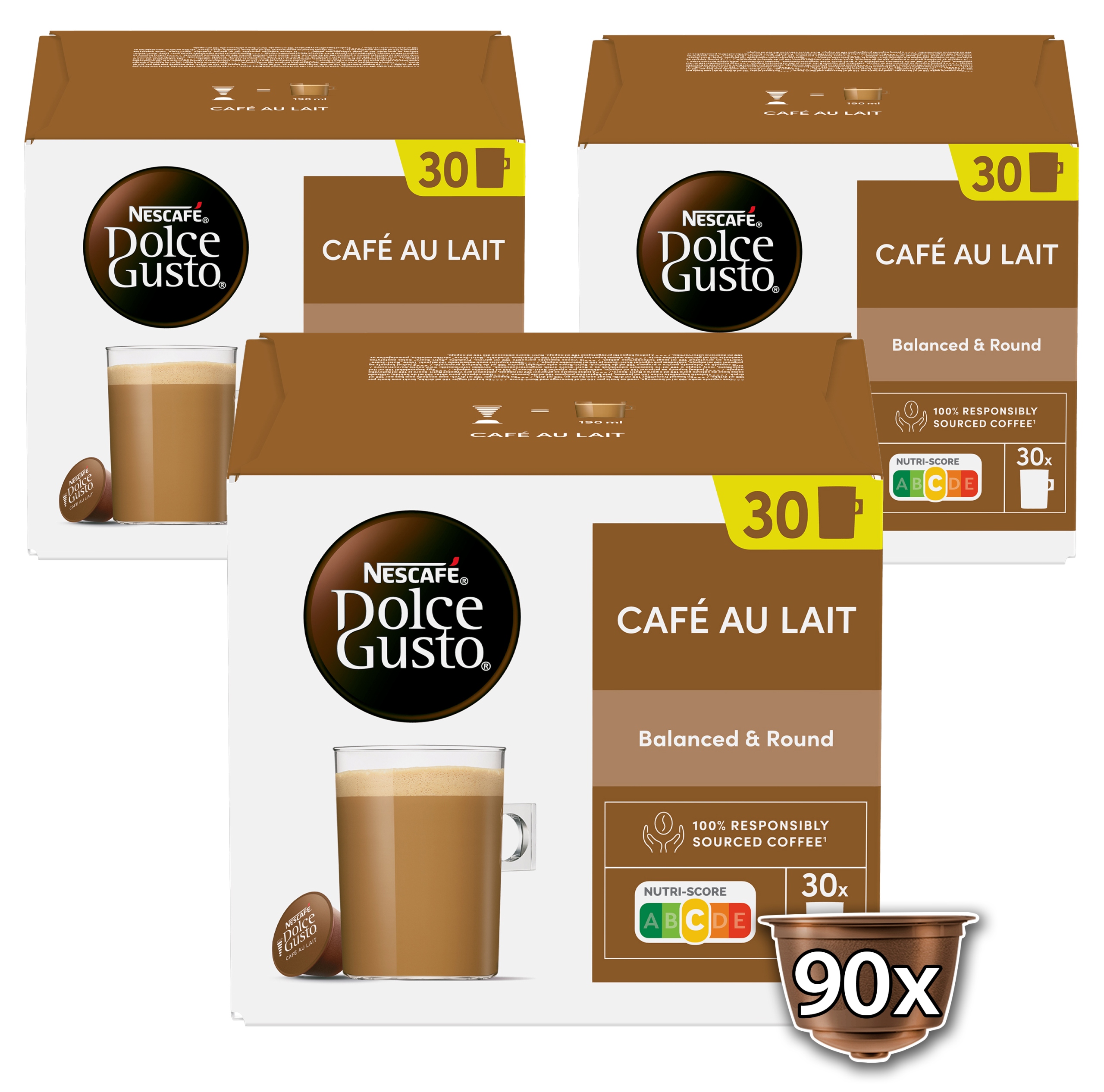 Kapsułki do Dolce Gusto Nescafe Dolce Gusto Cafe au lait 90 szt.