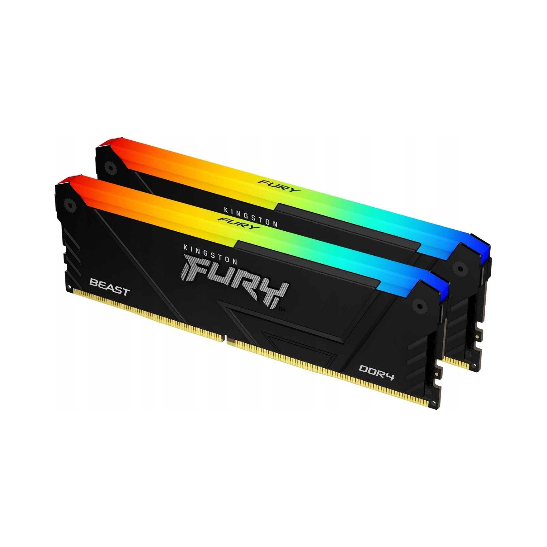 Pamäť Ram Kingston Fury Beast Rgb DDR4 32GB (2x 16GB) 3200MHz CL16 Čierna