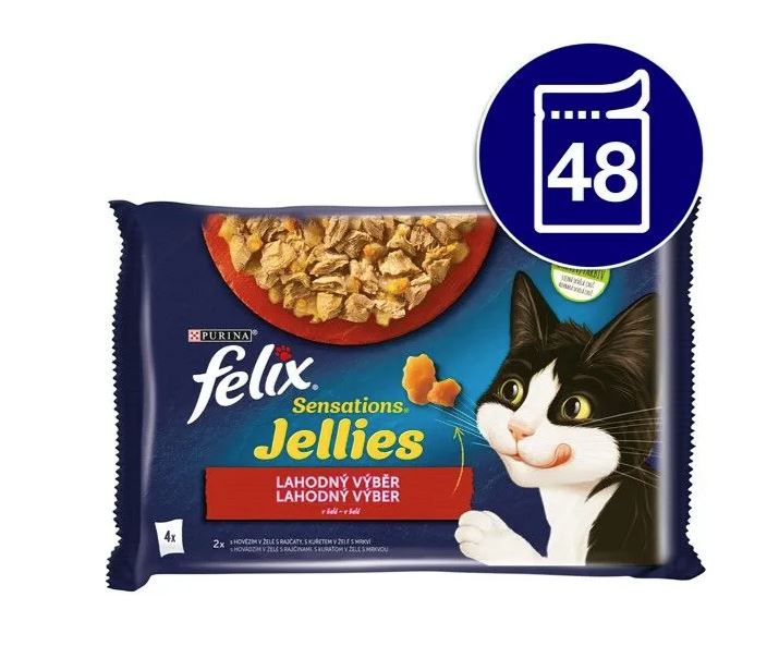 Levně Sensations multipack hovězí, kuře v želé 85 g