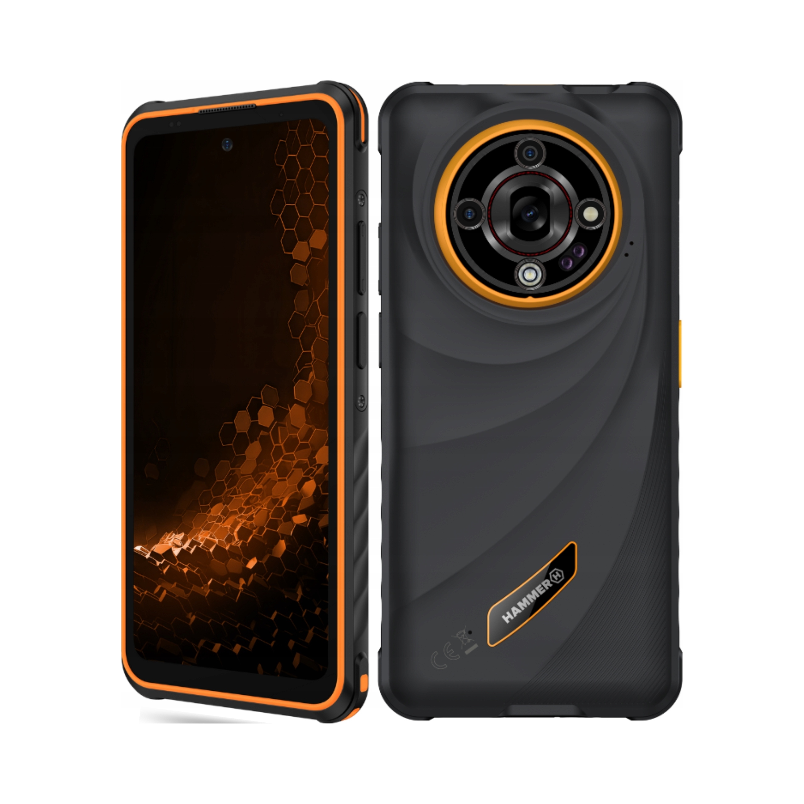 Smartfon Hammer Iron 6 5G 6/ 128 pomarańczowy Hammer