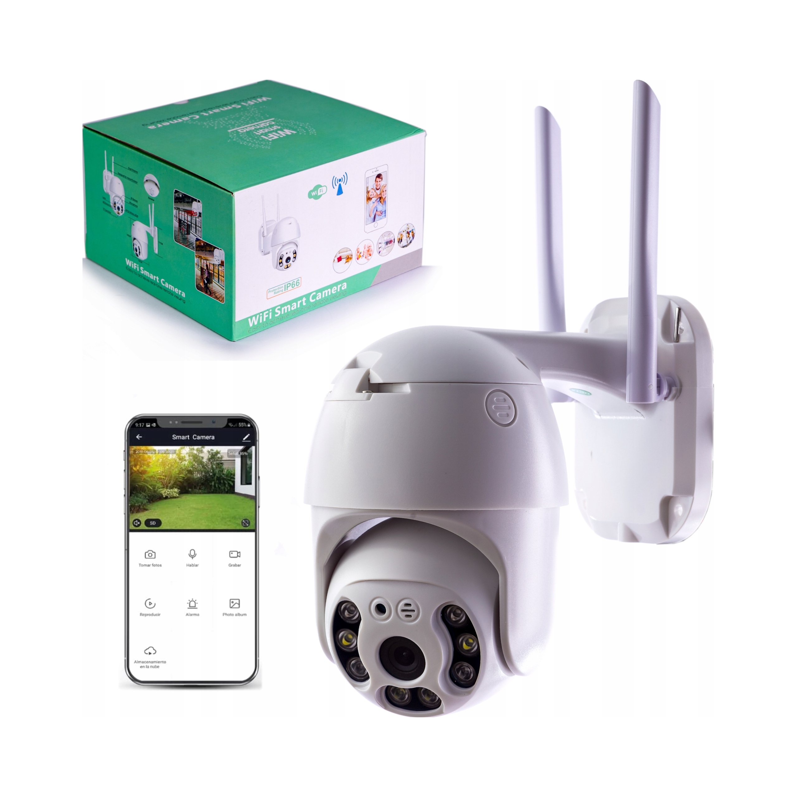 Kamera obrotowa zewnętrzna Ip WiFi iOS Android