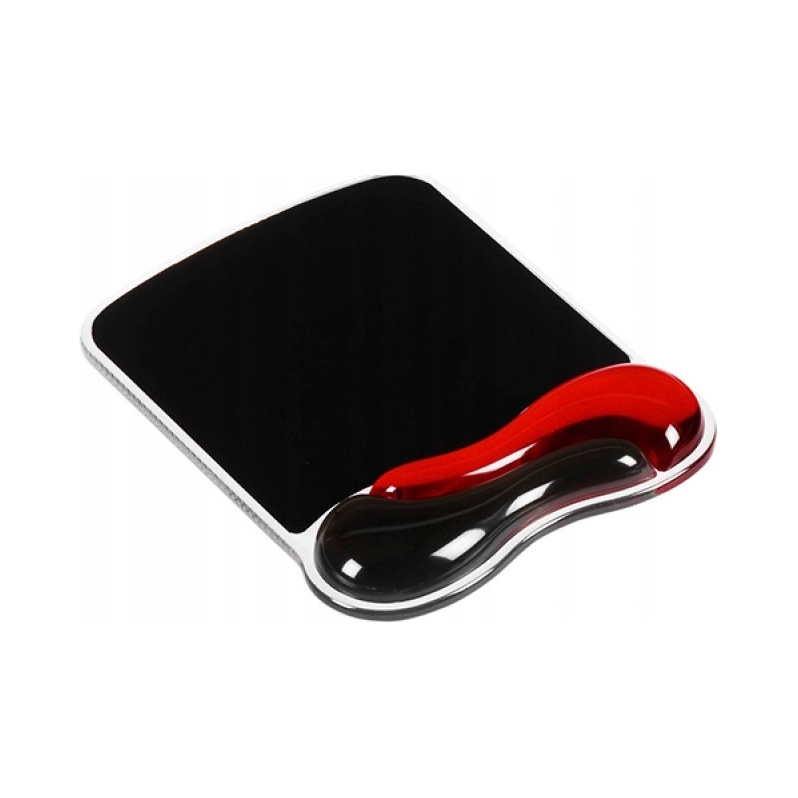 Gelová podložka pod myš s opěrkou zápěstí Kensington Duo Gel, červeno-šedá