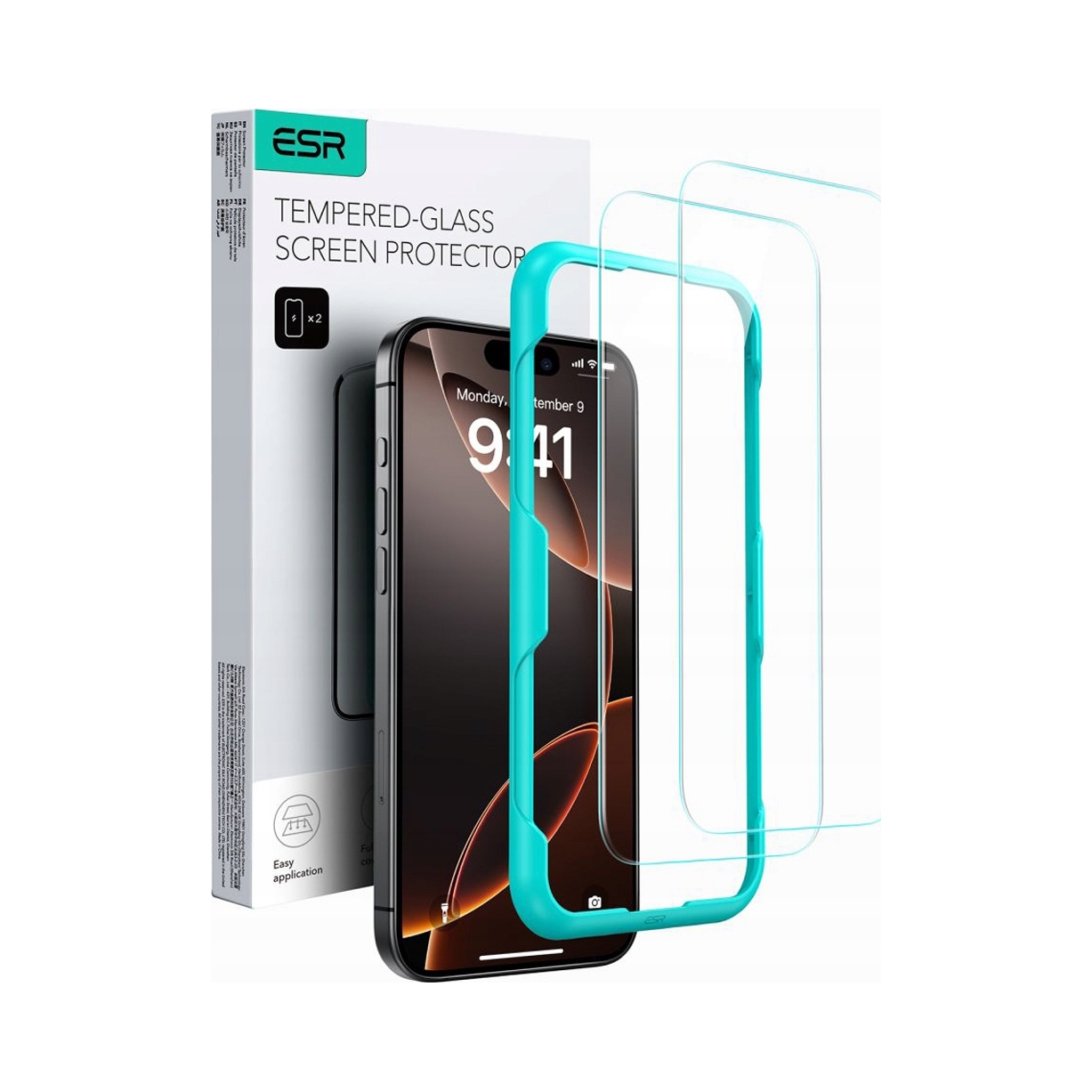 Szkło Hartowane Esr Tempered Glass 2- Pack iPhone 16 Clear Esr
