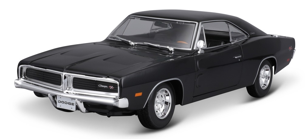 Maisto1969 Dodge Charger R/t, černá, 1:18
