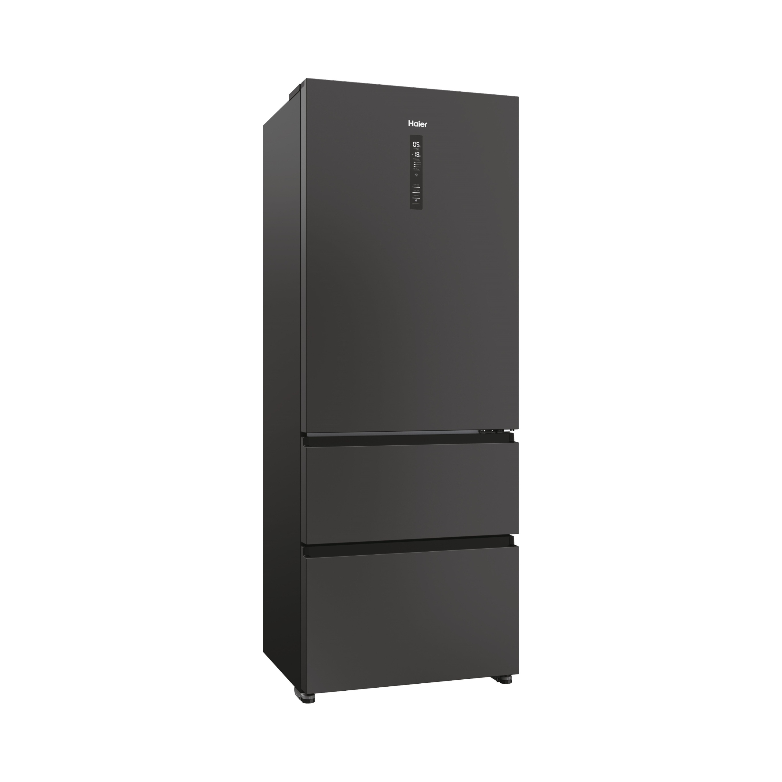 2X Lodówka Haier HTR5719ENPT 3D No frost 200.6cm Czarna