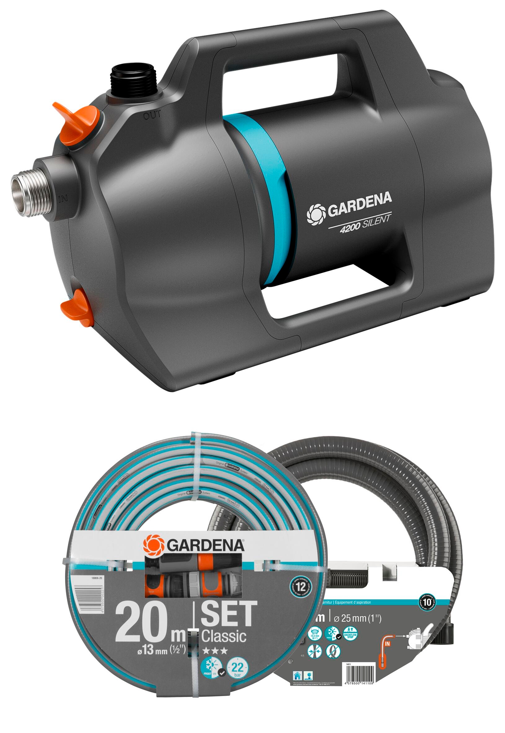 Povrchové čerpadlo Gardena 600 W 4200 l/h