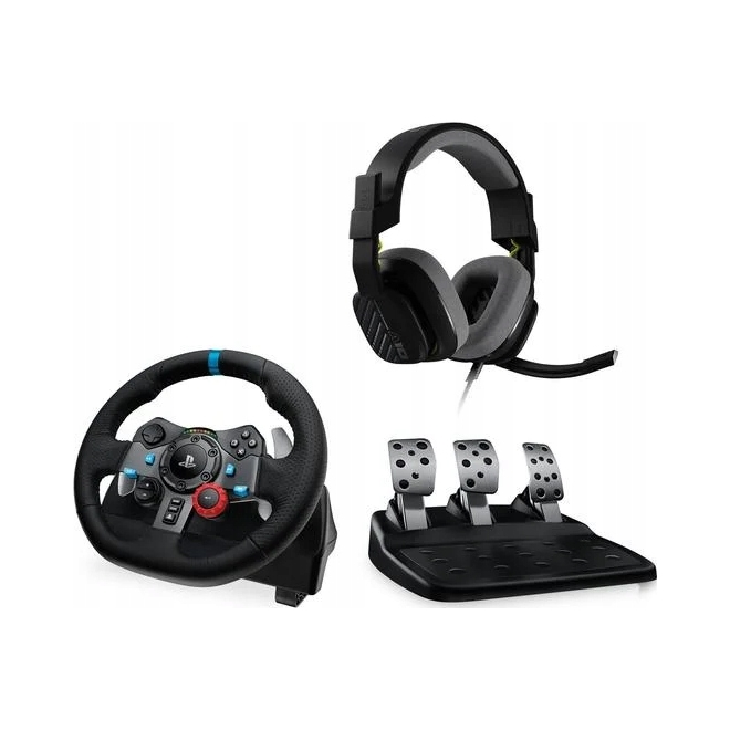 2× Kierownica Logitech G29 Racing z pedałami do PS5, PS4, PS3, PC + Słuchawki