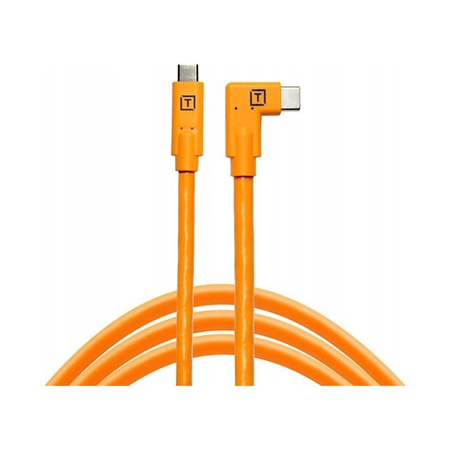 Kabel TetherPro Usb-c to Usb-c 4.6m Kątowy Pomarańczowy