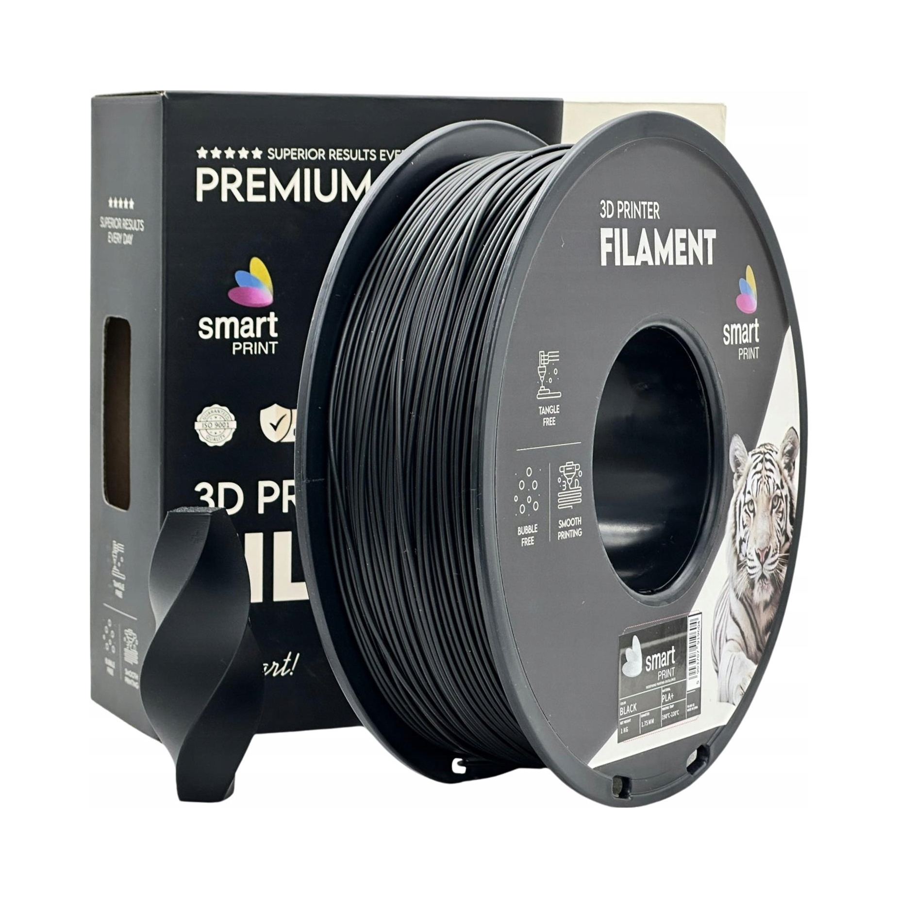 Filament Pla+ Smart Print 1,75mm 1 kg 1000g czarny