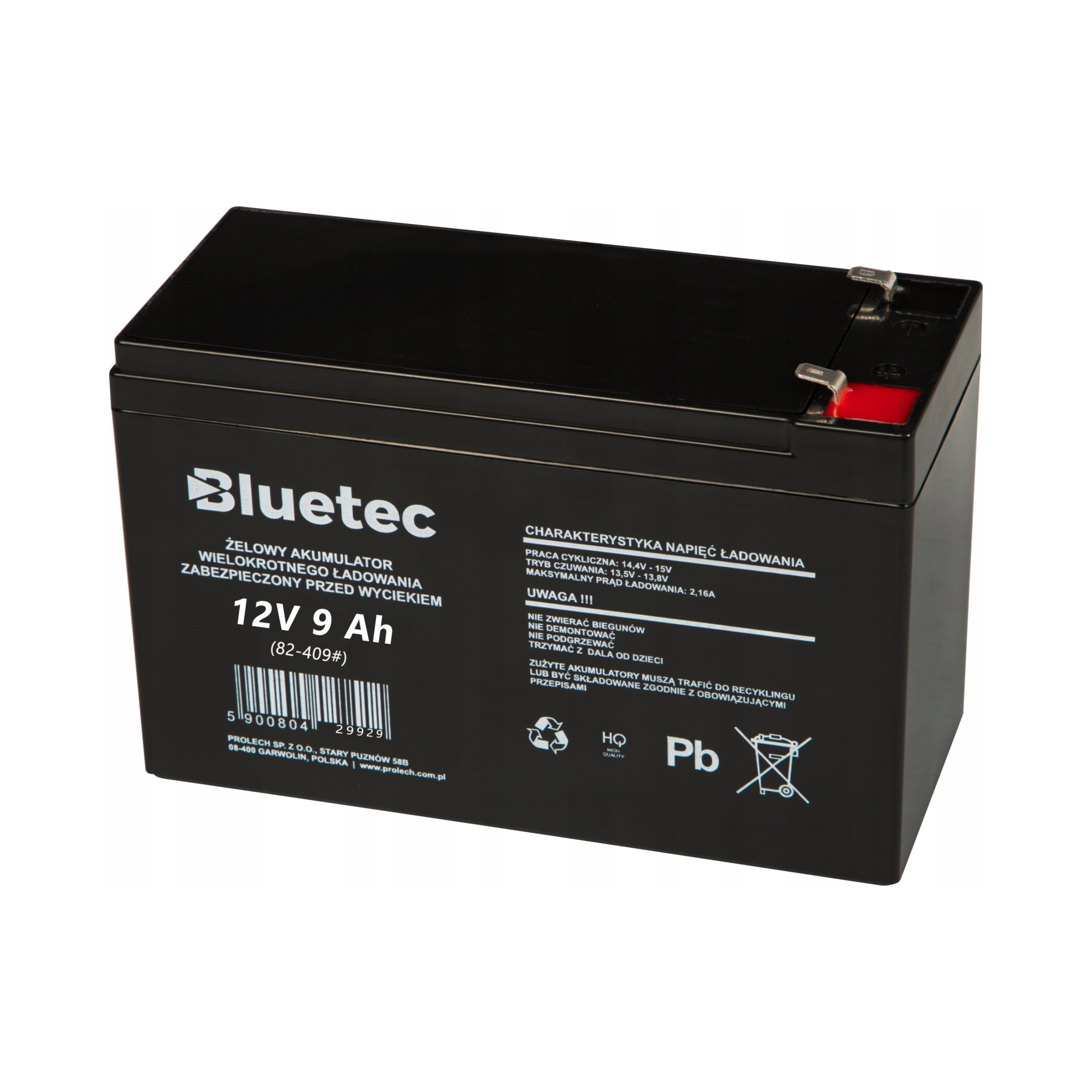 Akumulator Żelowy 12V 9,0 Ah