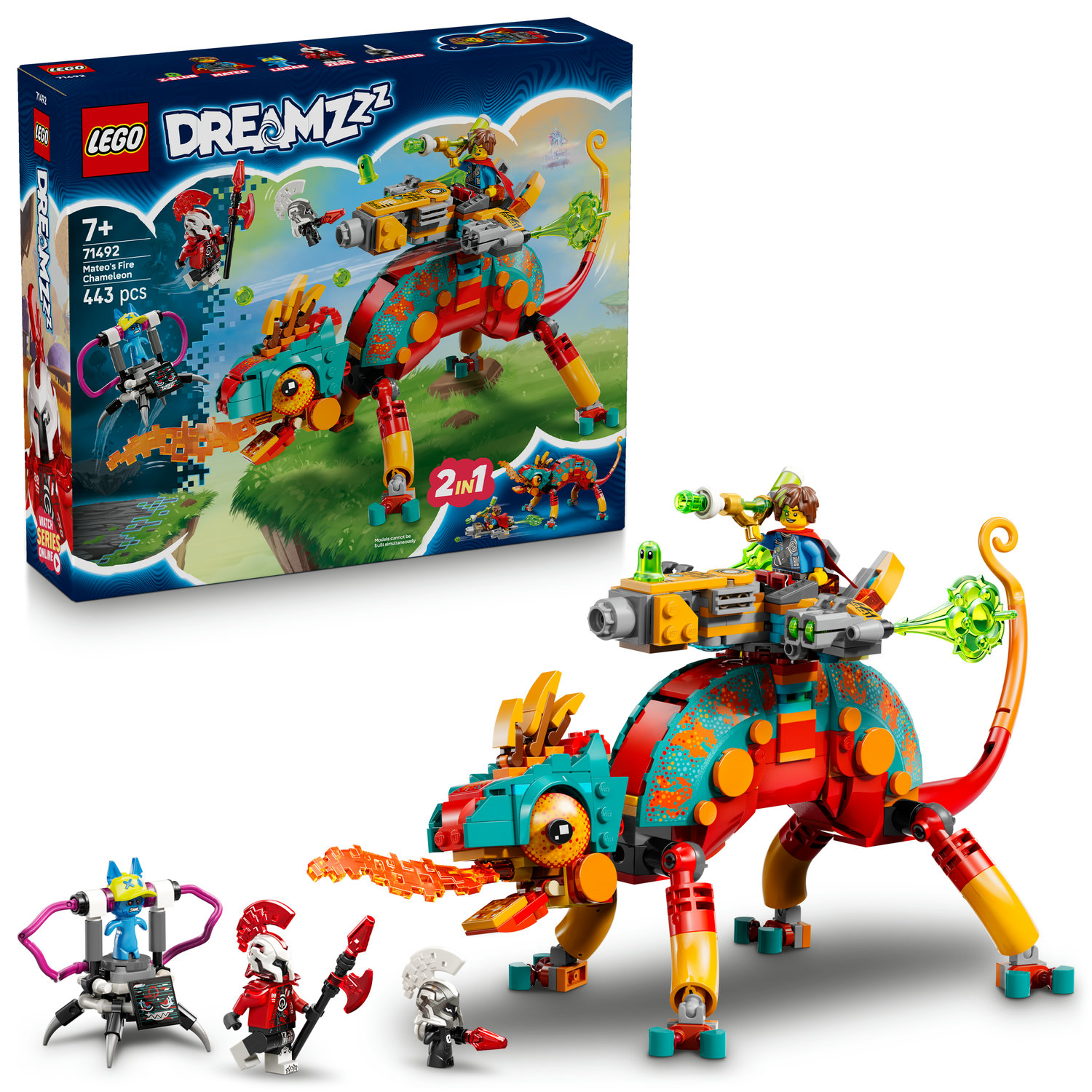 2X LEGO DREAMZZZ 71492 OGNISTY KAMELEON MATEO