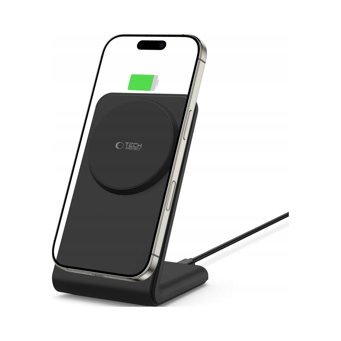 Tech- Protect QI15W- A38 Magnetic MagSafe Wireless Charger Black Tech-