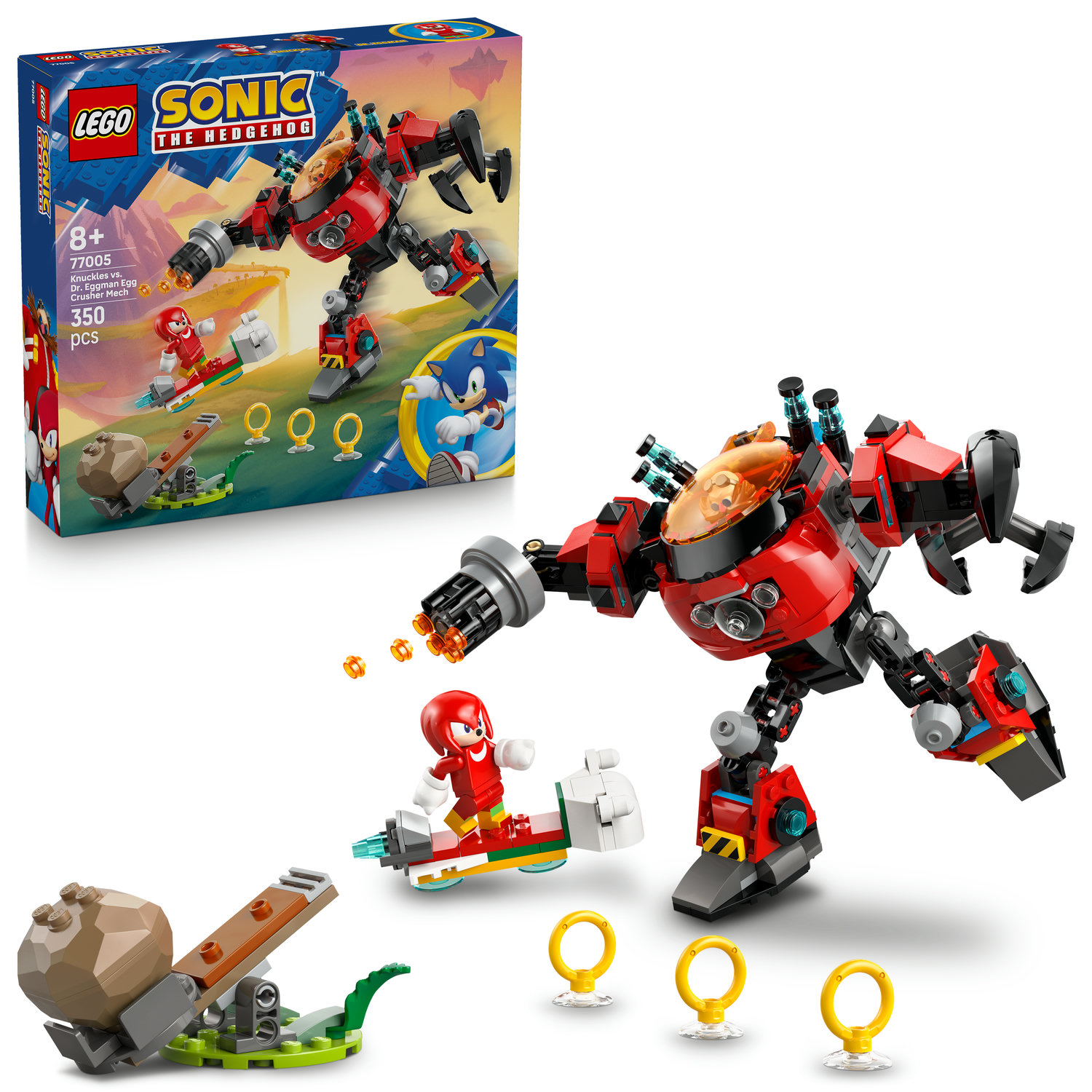 Lego 77005 Sonic the Hedgehog Knuckles vs. Dr. Eggman v robotu Drtiče vajec