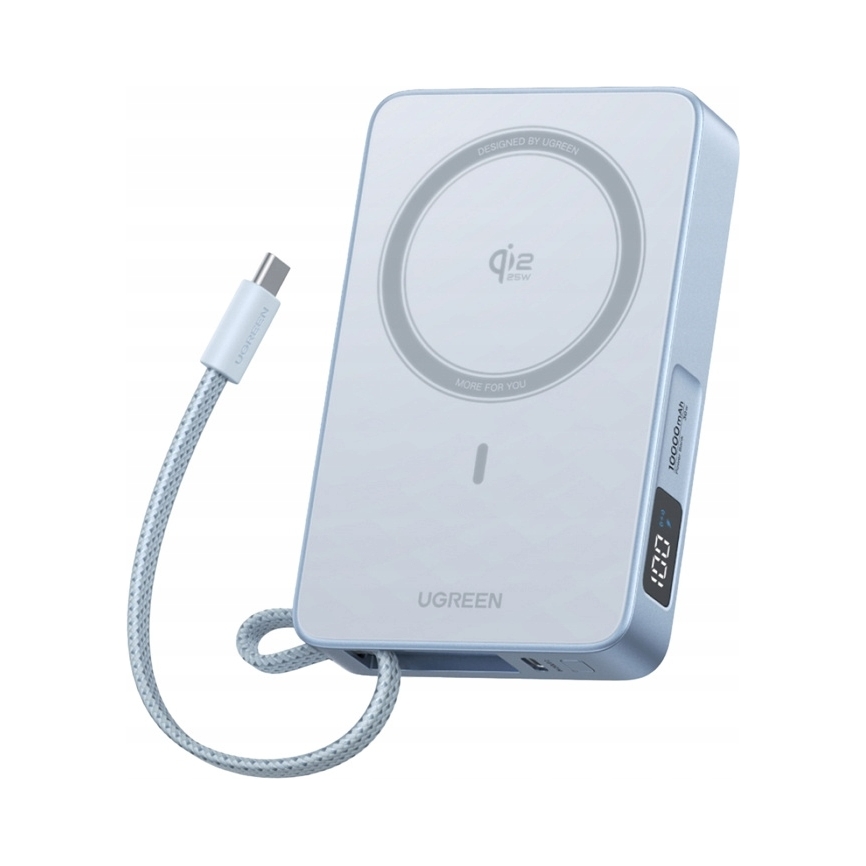 Ugreen magnetický powerbank 10000mAh Qi2 25W Usb-c Pd Qc 30W MagSafe